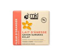 MKL Lait d'Ânesse Savon Surgras Éclat Fleur d'Oranger 100g