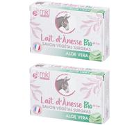 mkl SAVON AU LAIT D'ÂNESSE BIO - ALOE VERA Savon 2x100 g