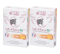 mkl SAVON AU LAIT D'ÂNESSE BIO - MIEL Savon 2x100 g