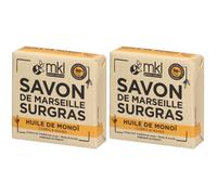 MKL Savon de Marseille Surgras - Huile Monoï 2x100 g