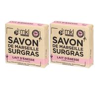 MKL Savon de Marseille Surgras - Lait d'Ânesse 2x100 g