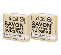 MKL Savon de Marseille Surgras - Vanille des Îles 2x100 g