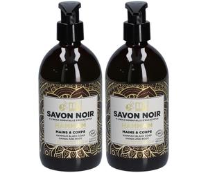MKL Savon Noir Hammam Liquide 2x500 ml