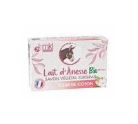 Mkl Savon Végétal Surgras Lait D'Ânesse Bio Fleur De Coton 100g