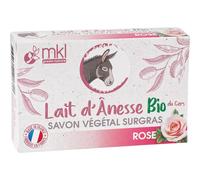MKL Green Nature Savon végétal surgras Lait d'ânesse bio Rose 100 g