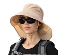 MKLHAVB Chapeaux De Créateur Légers avec Visière for Queue De Cheval, Bobs D'été for Femmes, À Large Bord, Protection des Yeux, Protection Solaire, Chapeau De Soleil Chapeau de Soleil Homme(Beige)