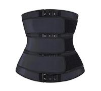 MKLHAVB Corset de compression haute for femme, gaine amincissante, ventre plat, ceinture de fitness(Tripple Belts Black,5XL)