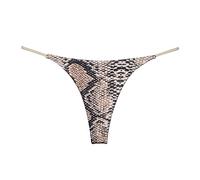 MKLQLS 1 pcs Femmes Strings Culottes sans Couture Lingerie Sexy Taille Basse String G Strings Culotte Invisible Couleur Unie Hipster Bikini sous-Vêtements sous-Vêtements, Serpent, S (40,45 kg)