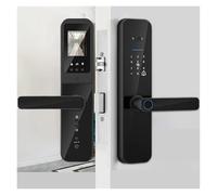 MKLUIY Serrure de Porte électronique connectée Tuya WiFi avec caméra biométrique, Lecteur d'empreintes digitales, Mot de Passe et clé de déverrouillage(180x22(5050))