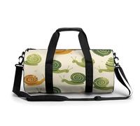 MKLYR Sac de sport pour homme et femme, motif escargot de dessin animé, petit sac de voyage pour les voyages de nuit, sac de week-end, article personnel, grand sac de sport, 45 cm/22,9 cm/22,9 cm,
