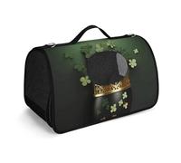MKLYR Sac de transport pour animaux de compagnie, motif végétal imprimé, sac à main fonctionnel pour animal de compagnie, coussin en maille respirante, sac de voyage portable pour chat et petit chien,
