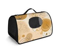 MKLYR Sac de transport pour animaux de compagnie, peinture beige et jaune, sac à main pour animal de compagnie, sac à main en maille respirante, coussin doux, sac de voyage pour animal domestique pour