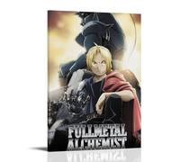 MKLYUA Fullmetal Alchemist Poster sur toile classique imperméable à l'eau Décoration murale universelle Peinture à offrir à un ami ou un professeur 40 x 60 cm Style cadre