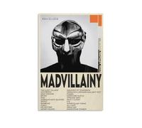 MKLYUA Madvillainy by Madvillainy Poster sur toile classique imperméable à la décoloration Décoration murale universelle Cadeau à un ami ou un professeur 20 x 30 cm Sans cadre