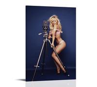 MKLYUA Pamela Anderson Poster sur toile classique imperméable à l'eau et à la décoloration Décoration murale universelle Cadeau idéal à offrir à un ami ou un professeur 40 x 60 cm