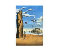 MKLYUA Poster Salvador Dalí sur toile - Décoration classique imperméable à l'eau - Décoration murale universelle - Cadeau idéal pour un ami ou un professeur - 30 x 45 cm - Style sans cadre