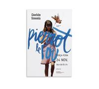 MKLYUA Poster sur toile Pierrot Le Fou (film) - Décoration murale classique imperméable à l'eau - Décoration murale universelle - Cadeau idéal pour un ami ou un professeur - 40 x 60 cm - Style sans