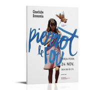 MKLYUA Poster sur toile Pierrot Le Fou (film) - Décoration murale classique imperméable à l'eau - Décoration murale universelle - Cadeau idéal pour un ami ou un professeur - 20 x 30 cm - Style cadre