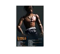 MKLYUA Rodeo by Travis Scott Poster sur toile classique imperméable à l'eau Décoration murale universelle Peinture à offrir à un ami ou un professeur 60 x 90 cm Sans cadre