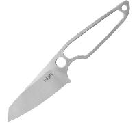 MKM MAKRO 2, M390 SATIN Sheepfoot, BLACK-GREY PARACORD,LEATHER SHEATH MK MA02-PABG