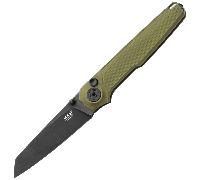 MKM MIURA - CPM Magnacut DSW lme - SOLID Alu vert, BLOCAGE À BOUTON - CLIP RÉV. S/S MK MI-AGB