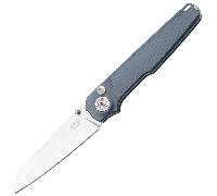 MKM MIURA - CPM Magnacut SW lme - SOLID Gris Alu mnc, BLOCAGE À BOUTON - REV. CLIP S/S MK MI-AGY