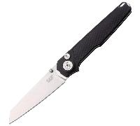 MKM MIURA - CPM Magnacut SW lme - SOLID Manche Alu Noir, BLOCAGE À BOUTON - CLIP S/S REV. MK MI-ABK
