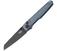 MKM MIURA - Lame CPM Magnacut DSW - Manche Alu Gris SOLID, BLOCAGE BOUTON - CLIP S/S REV. MK MI-AGYB