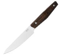 MKM PRIMA - COUTEAU À STEAK, 10,5 CM X50CrMoV15, LAME SATINÉE S/S, MANCHE EN BOIS DE ZIRICOTE, ENSEM