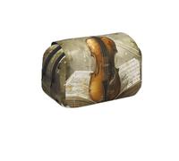 MKNAZ Outdoor Birds Home Prints Trousse à crayons à rabat - Double couche de grande capacité avec double fermeture éclair - pour étudiants, artistes et voyageurs, Papillon et violoncelle, Taille