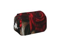 MKNAZ Présentation de divers motifs de légumes - Double couche de grande capacité avec double fermeture éclair - pour les étudiants, les artistes et les voyageurs, Rose gothique 2, Taille unique