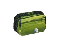 MKNAZ Présentation de divers motifs de légumes - Double couche de grande capacité avec double fermeture éclair - pour les étudiants, les artistes et les voyageurs, Gazon de golf, Taille unique