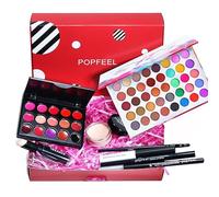 MKNZOME Coffret Maquillage Femme, Palette de Maquillage, Coffret Cosmétique, Coffret Maquillage Complet avec Fard à Paupières, Brillant à Lèvres, Mascara, Eye-liner, Bâton de Surbrillance