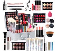 MKNZOME Coffret Maquillage Professionnel - Mallette Avec Palettes, Fard à Paupières, Brillant à Lèvres - Cadeau d'Anniversaire et Noël