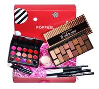 MKNZOME Kit de Maquillage Complet, Coffret Maquillage Femme, Cosmetics Palette de Maquillage avec Fard à Paupières, Brillant à Lèvres, Mascara, Eye-liner - Coffret Cadeau Femme