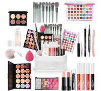 MKNZOME Kit de maquillage professionnel avec trousse de maquillage portable pour anniversaire, Noël, fard à paupières, correcteur de teint pour femmes et filles