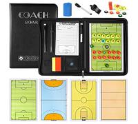 MKNZOME Portable Tableau Tactique de Football, Entraîneur de Football Magnétique Stratégie Panneau kit Entrainement Football avec Marqueur et Gomme -Soccer Coach Board pour Entraînement, Compétition