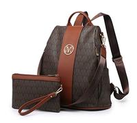 MKP COLLECTION Sac à dos léger pour femme avec poches multiples et antivol, sac à dos d'école, sac à main avec dragonne