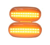 MKptopia 1 paire LED dynamique marqueur latéral lumière clignotante séquentielle clignotant compatible avec HON-DA Ci-vic Pre-lude CRX S2000 I-ntegra Fi-t Del Sol A-cura
