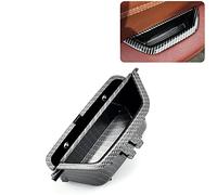 MKptopia 1-pièce poignée de porte intérieure de voiture ABS gauche droite panneau de garniture tirant accoudoir châssis Compatible avec B-MW X3 X4 F25 F26 F25 2010-2016-Fibre de carbone