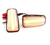 MKptopia - 2 clignotants pour clignotants de voiture, feux latéraux LED compatibles avec Peu-geot 306 106 406 806 Ex-pert Par-tner Citr-oën Be-rlingo Ju-mpy Sa-xo Xa-ntia XM-Blanco