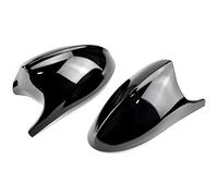 MKptopia 2 Couvertures Pour Rétroviseur De Porte Latérale Accessoires De Voiture Compatible avec BM-W 1 série E87 04-06 E81 05-09 E82 E88 07-09 3 Series E90 E91 05-07 E92 E93 06-09-Noir