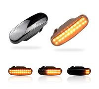 MKptopia 2 pièces Lampe de clignotant LED Compatible avec Fi-at Dob-lo Pan-da Id-ea S-tilo Fiori-no Mult-ipla Pu-nto Q-ubo Li-gne Mu-sa (Noir (version mise à jour))