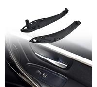 MKptopia 2 poignées de porte intérieure ABS gauche et droite, panneau d'accoudoir, compatible avec B-MW 3 Series F30 316d 318d 320d F31 320i 325d 328dx-Avant-Noir