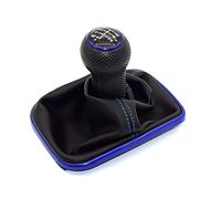 MKptopia 23 mm Pommeau de vitesse Levier de vitesse Gaitor Boot compatible avec VW Golf 4 IV MK4 GTI R32 B-ora Je-tta - 6 vitesses Bleu