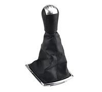 MKptopia 5 vitesses argent voiture style levier de vitesse de vitesse Gaitor Shifter Boot Housse de poussière Compatible avec Fo-rd Fo-cus 2 Mon-deo MK2 2004-2011