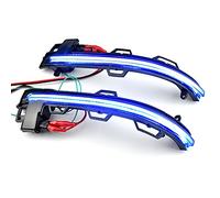 MKptopia Clignotant à LED Compatible avec B-MW X3 X4 X5 X6 X7 G01 G02 G05 G06 G07-Bleu/jaune