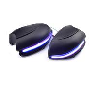 MKptopia Clignotant dynamique compatible avec Golf MK6 GTI 6 R line VI R20 Lumière LED de clignotant compatible avec Tou-ran GTD indicateur de rétroviseur latéral compatible avec VW-sans trous (jaune