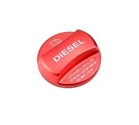 MKptopia Couvercle de réservoir de carburant en alliage de voiture à gaz et diesel Couvercle Garniture compatible avec B-MW X1 X2 X3 X4 X5 X6 F10 F15 F16 F48 F47 G30 G38 E90-Diesel Rouge