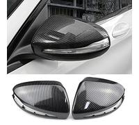 MKptopia Couvercles de rétroviseurs modifiés compatibles avec Be-nz C S E GLC W205 W253 W222 W213 W238 X253 Accessoires de coque de remplacement-Fibre de carbone